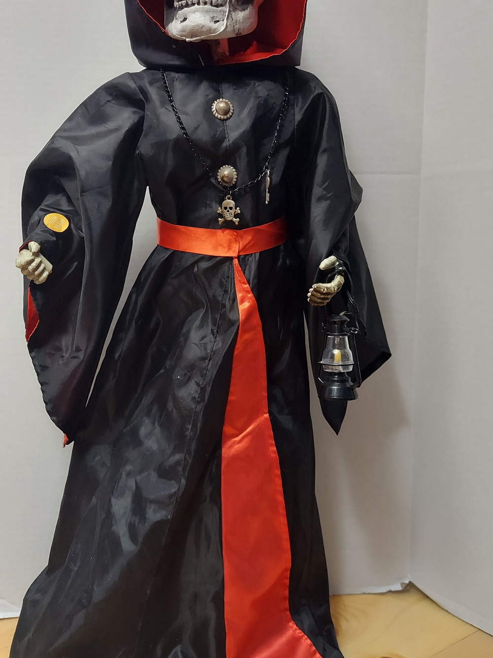 Red and Black Skeleton Ripper 2 Ft 3" Tall. Battery Operated (not included)